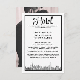 Cartão De Informações Chicago Skyline