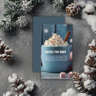 Cartão De Informações Chocolate Quente com Chá de fraldas de Creme Ocupa