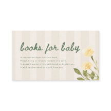 Chuva de Bebê com Letra Floral Moderna "Livros par