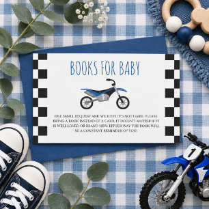 Cartão De Informações Chuva de Bebê de Moto Off-Road - Livro de Bebê - P