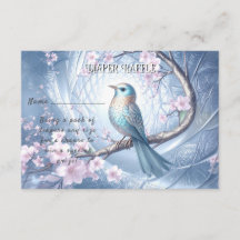 Chuva de Bebê Floral Blue Bird