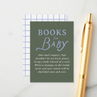 Chuva de Bebê Livro Azul Verde e Periwinkle Solici