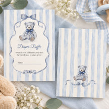 Chuva de Bebê Menino Urso de Pelúcia Azul