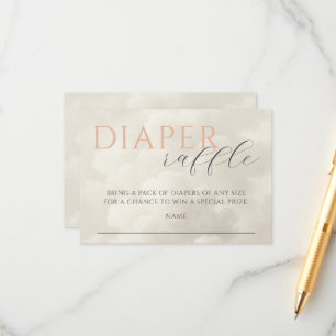 Cartão De Informações Chuva de Bebês no Nono Céu - Sorteio de Fraldas