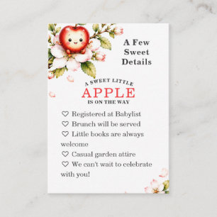 Cartão De Informações Chuva de Bênçãos Baby Shower Save The Date