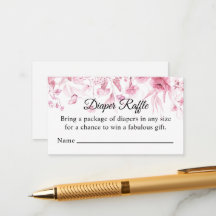 Chuva de Flores Rosa, Sorteio de Fraldas, Chás de