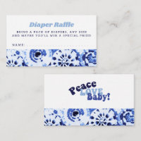 Chuva de Fraldas para Baby Shower com Azul Tie Dye