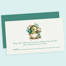 Chuva de Fraldas para Chá de Bebê de Ovo de Dinoss