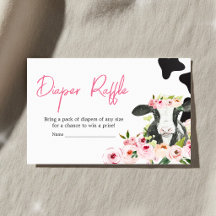 Chuva de Fraldas para Chá de Bebê Floral Holy Cow 
