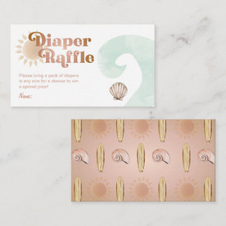 Cartão De Informações Chuva de Fraldas para Chás de Bebê Baby on Board