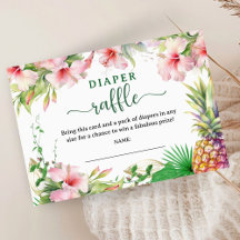 Chuva de Fraldas Tropical Aloha Baby Shower Enclos