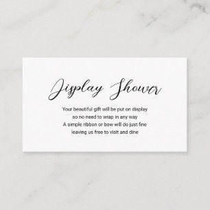 Cartão De Informações Chuva de Presentes Minimalista Moderna Simples Chu