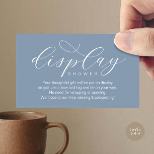 Cartão De Informações Chuva de Presentes para Casamento, Minimalista Mod