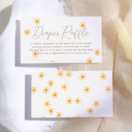 Cartão De Informações Chuva de Sol Boho Baby Shower Little Sunshine