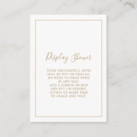 Chuveiro de Exposição em Ouro Minimalista