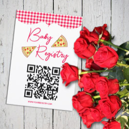 Cartão De Informações Ciao Baby Italian Baby Shower Registry