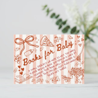 Cartão De Informações Ciao Bambino Vermelho - Livros para Bebê