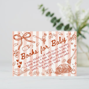 Cartão De Informações Ciao Bambino Vermelho - Livros para Bebê