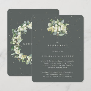 Cartão De Informações Cinza Verde Snowberry + Eucalipto Ensaio da Cerimô