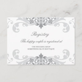 Cartão De Informações Classic Silver Cinza Ironworks Registry