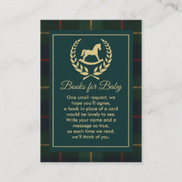 Cartão De Informações Classic Vintage Polo Horse Party Baby Shower