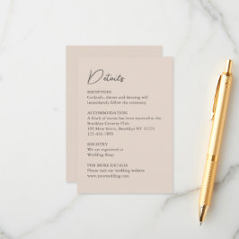 Cartão De Informações Clássico Casa Solarenga Inglesa Casamento Aquarela