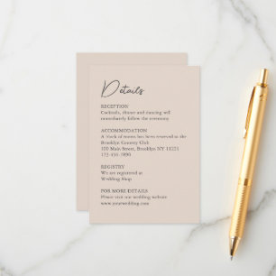 Cartão De Informações Clássico Casa Solarenga Inglesa Casamento Aquarela