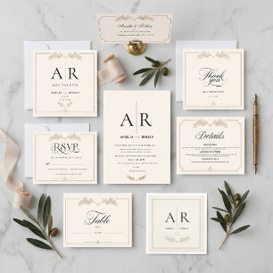 CARTÃO DE INFORMAÇÕES CLÁSSICO EDITÁVEL ELEGANTE ROTEIRO CASAMENTO