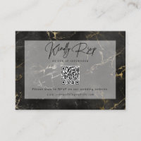 Código de Barras RSVP do Site de Mármore Ouro Pret