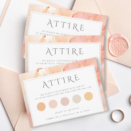 Cartão De Informações Código de Vestido de Roupa de Pêssego Moderno