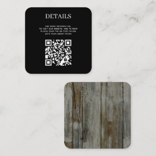 Cartão De Informações Código QR da Floresta Negra Russa