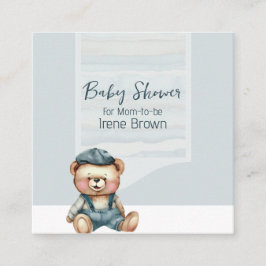 Cartão De Informações Código QR da placa de gabinete do Chá de fraldas c