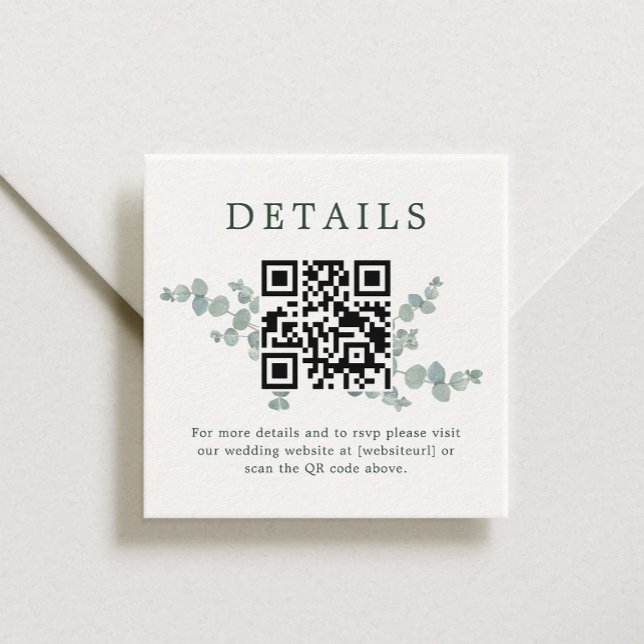 Cartão De Informações Código QR de Casamento Adelaide (Criador carregado)