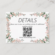 Código QR de Casamento de Sangue Cor-de-Rosa Esbra