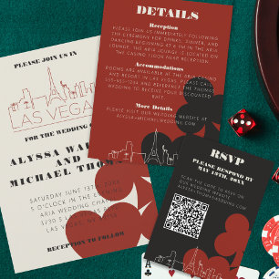 Cartão De Informações Código QR de Casino Skyline de Casino de Las Vegas
