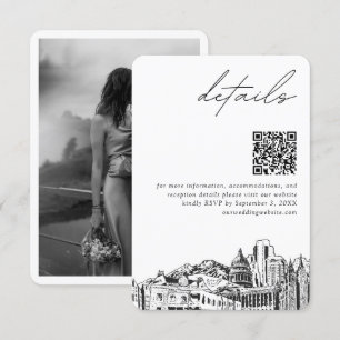 Cartão De Informações Código QR de detalhes de casamento em Salt Lake Ci