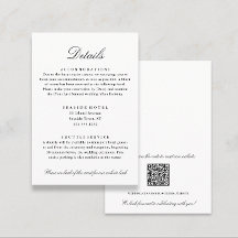 Código QR de Informações do Hotel Elegant Wedding 