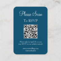 Código QR de Verificação de Casamento Azul de Mari
