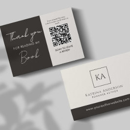 Cartão De Informações Código QR do autor Solicitação de análise de livro