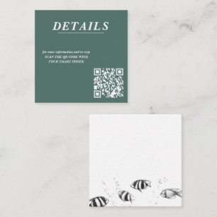 Cartão De Informações Código QR do Casal Scuba