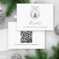 Código QR do Chá de panela elegante de inverno par
