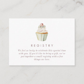 Cartão De Informações Código QR do Registro de Chá Baby Shower