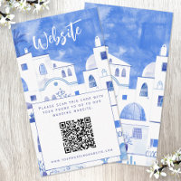 Código QR do Site de Casamento Santorini