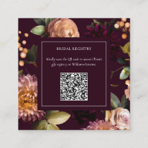 Código QR para Chuveiro de Noiva Floral Gótico Som