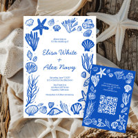 Código QR PERSONALIZADO de Casamento de Praia da S