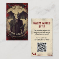 Código QR Vampiro Raffle Vintage Dracula's Hallowe