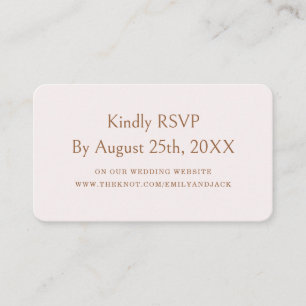 Cartão De Informações Código RSVP qr de Casamento de Boho Elegante Moder