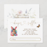Coelhinho de Aquarela Ovos Flores Silvestres Sorte