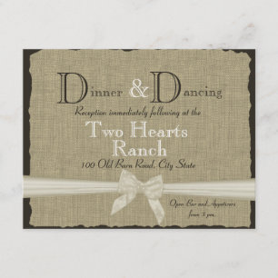 Cartão De Informações Coluna e Recepção de casamento de Arco