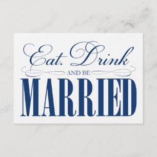 Cartão De Informações Comida Real, Bebida E Casada   Gabinete